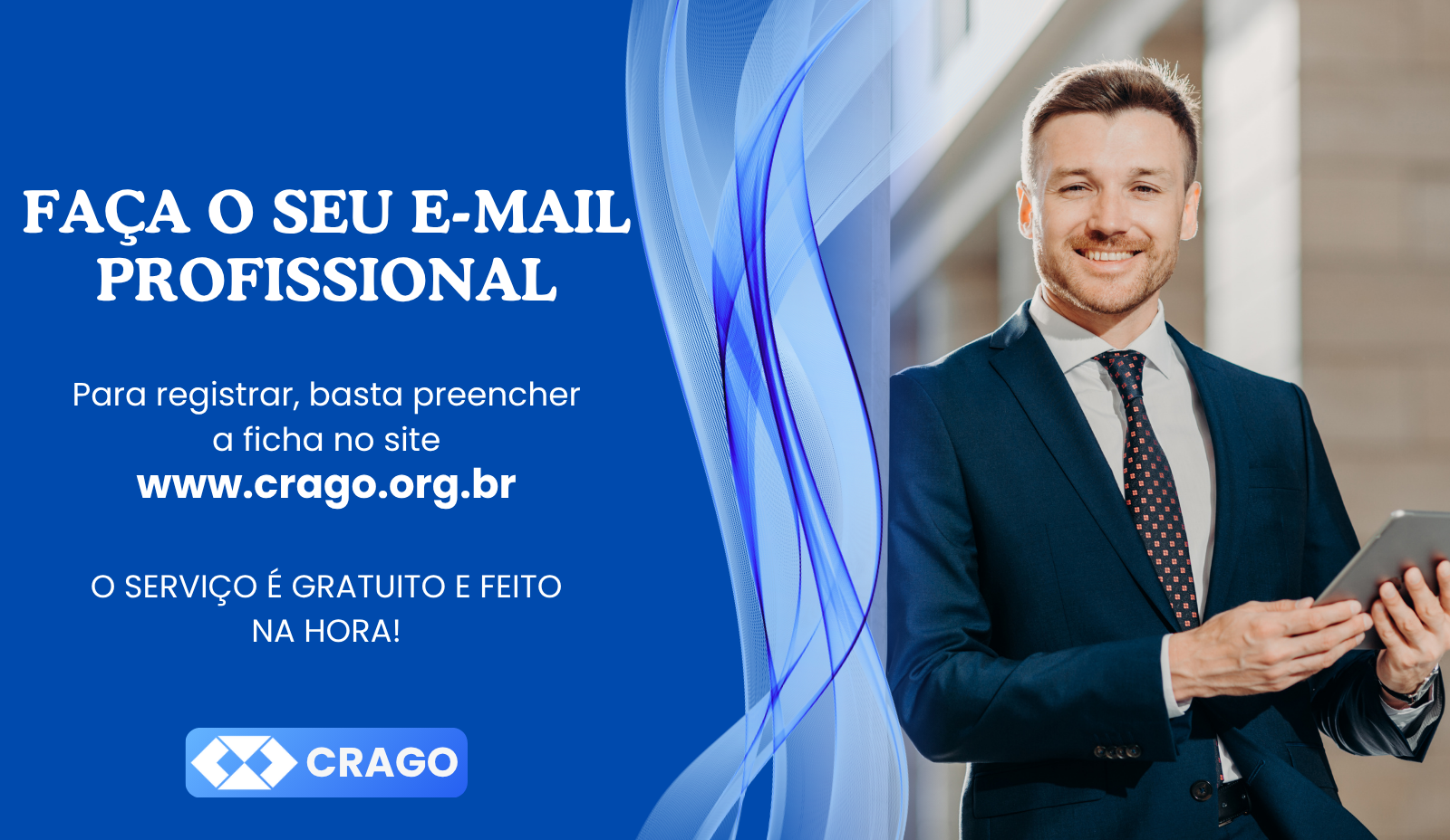 CRAGO oferece e-mail profissional da Administração gratuito