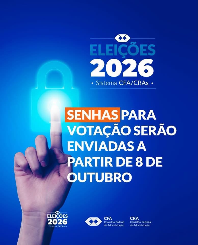 Senhas para as Eleicões CFA/CRAs 2026